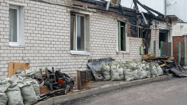Professional Soot Cleanup technician working in Columbia, MD